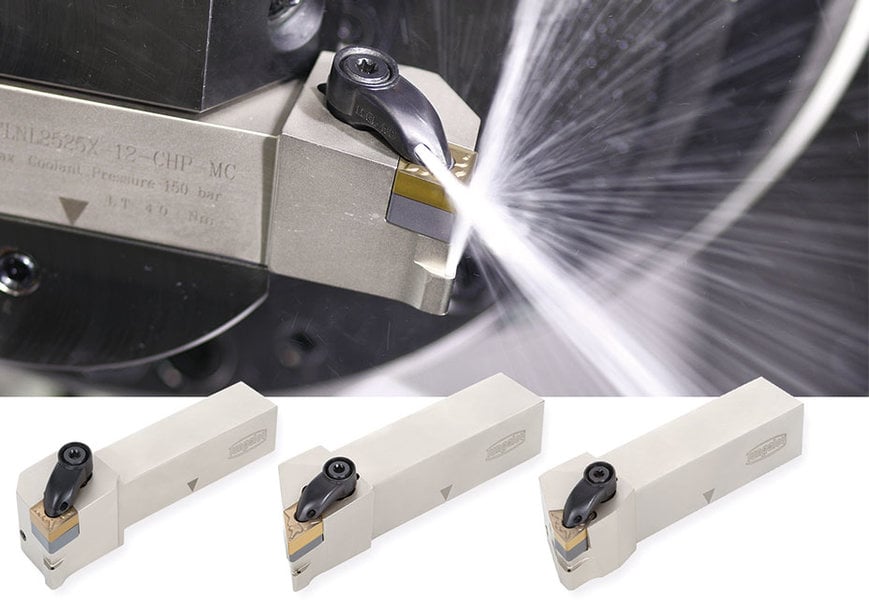 Tungaloy’s New TungTurn-Jet Holder with Double-Clamp Feature Offers Internal Coolant Supply